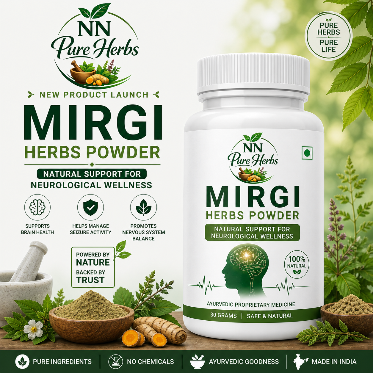 NN Pure Herbs Mirgi Herbs Powder